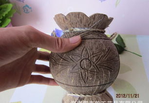 海南椰殼工藝品 椰雕筆筒的價格、廠家與日用品賞析